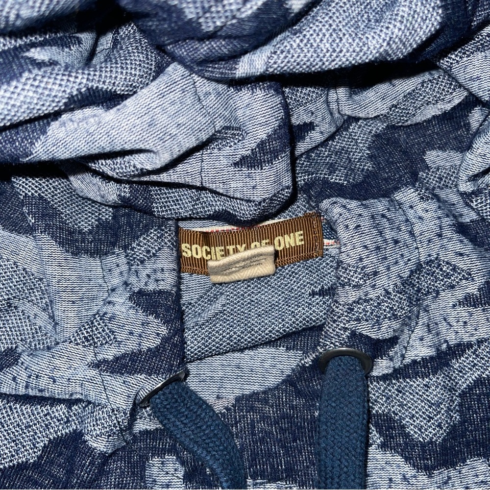 Society of One Big & Tall Pull-Over Hoodie 4XLT Blue - Picture 2 of 2